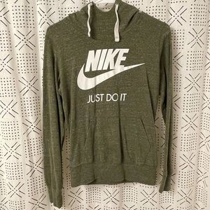 Green Nike Long Sleeve With Hood